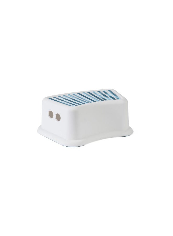 Milano Swish White Stool - 37x24x13 cm, Lightweight Indoor & Outdoor Seating, No Installation Required, Versatile Furniture for Home & Garden, 0.43 Kg - Image 1