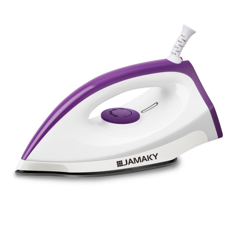 1800W Dry Iron JMK1101 - Fast & Efficient Multi-Color dry Iron for Wrinkle-Free Clothes