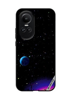 VR CREATIVE Protective Case Cover For Oppo Reno 10 Pro 8-Bit Pixel Galaxy Design Multicolour  - Image 1