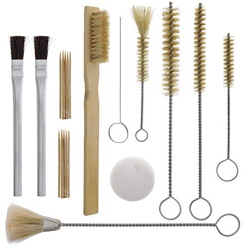 TCP Global 20 Piece Spray Gun Cleaning Kit; Complete Set for HVLP Gravity, Suction, Detail Paint Guns, Airbrush, Air Tools - Image 1