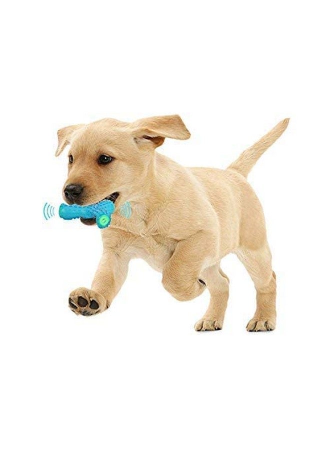 لعبة مضغ مطاطية طبيعية متينة غير سامة على شكل مثلث صغير مع صوت صرير مثالية للعب ومضغ الكلاب والجراء (متعددة الألوان) - Image 2