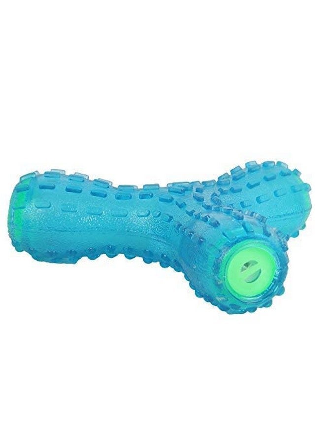 لعبة مضغ مطاطية طبيعية متينة غير سامة على شكل مثلث صغير مع صوت صرير مثالية للعب ومضغ الكلاب والجراء (متعددة الألوان) - Image 3