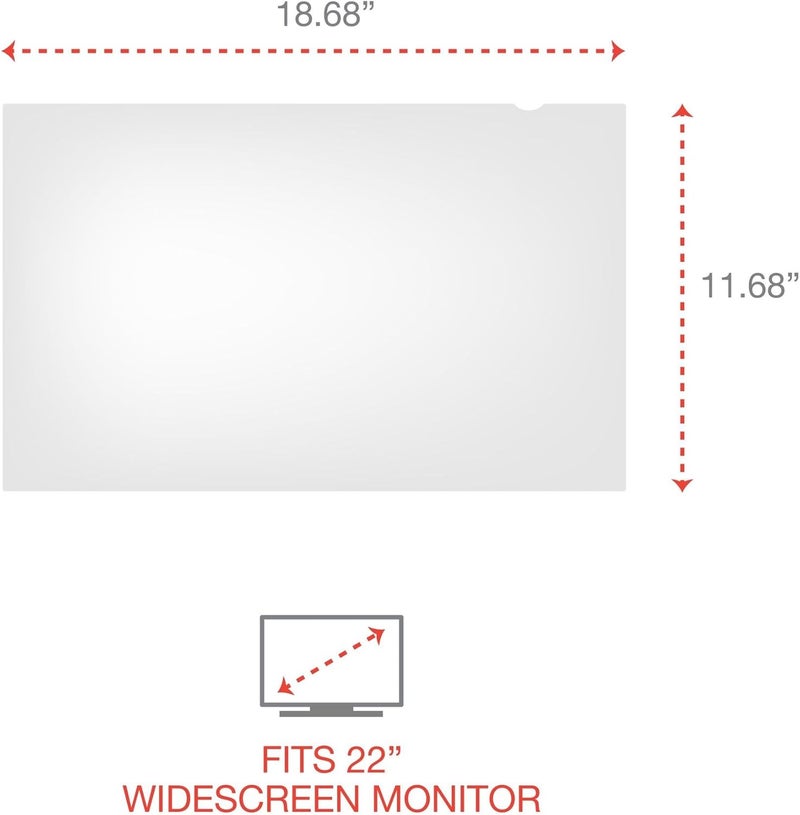 Innovera IVRBLF22W 1610 Aspect Ratio Blackout Privacy Filter for 22 in Widescreen Flat Panel Monitor - Image 4