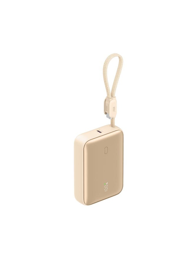 JODA HALO 10 Power Bank – 10000mAh Portable Charger with Built-in Type-C Cable & 22.5W PD Fast Charging - Image 1