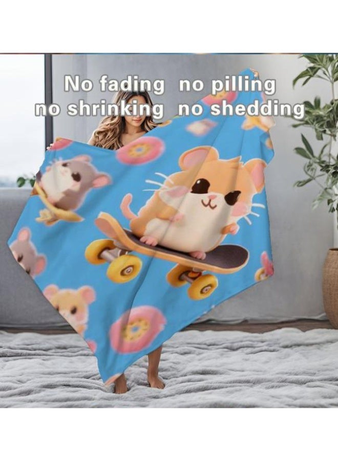 general Baby and children's cartoon flannel thin blanket (warm and comfortable, suitable for sleep, game use) 70cm*100cm - Image 1