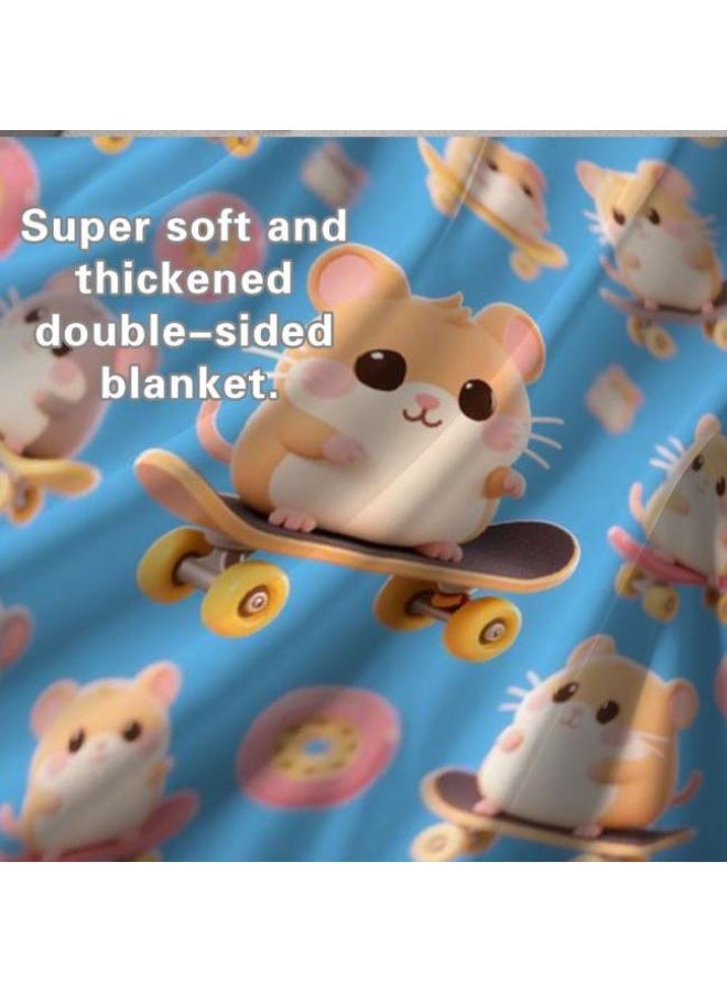 general Baby and children's cartoon flannel thin blanket (warm and comfortable, suitable for sleep, game use) 70cm*100cm - Image 4