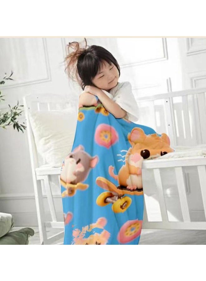 general Baby and children's cartoon flannel thin blanket (warm and comfortable, suitable for sleep, game use) 70cm*100cm - Image 3