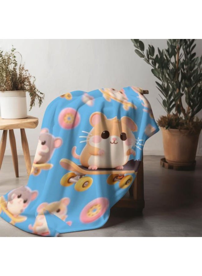 general Baby and children's cartoon flannel thin blanket (warm and comfortable, suitable for sleep, game use) 70cm*100cm - Image 5