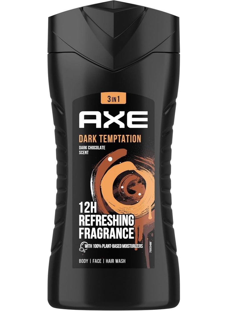اكس براند جل استحمام دارك تيمبتيشن للرجال من أكس، 250 مل - Image 1