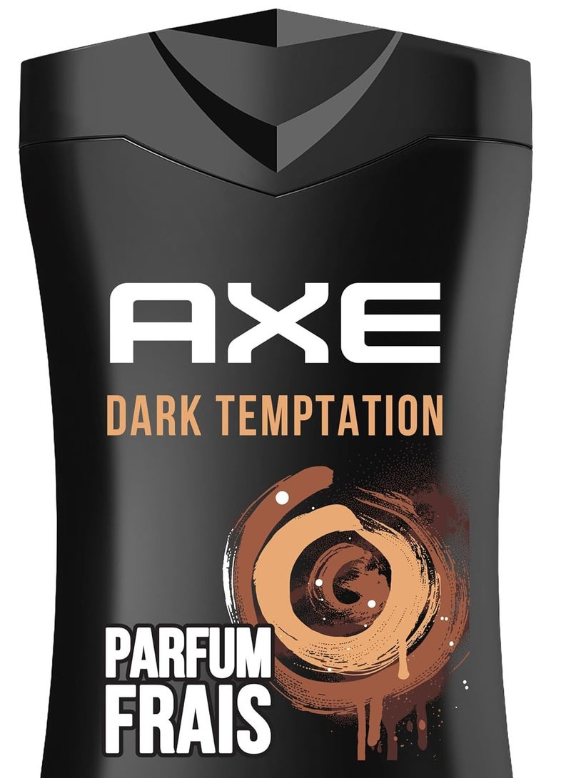 اكس براند جل استحمام دارك تيمبتيشن للرجال من أكس، 250 مل - Image 2