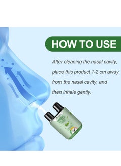ximonth Portable Herbal Nasal Inhaler Diffuser Sniffing Stick Essential Oil Refreshing Relief Nasal Congestion Pressure, Nasal Cleansing Care  - Image 5