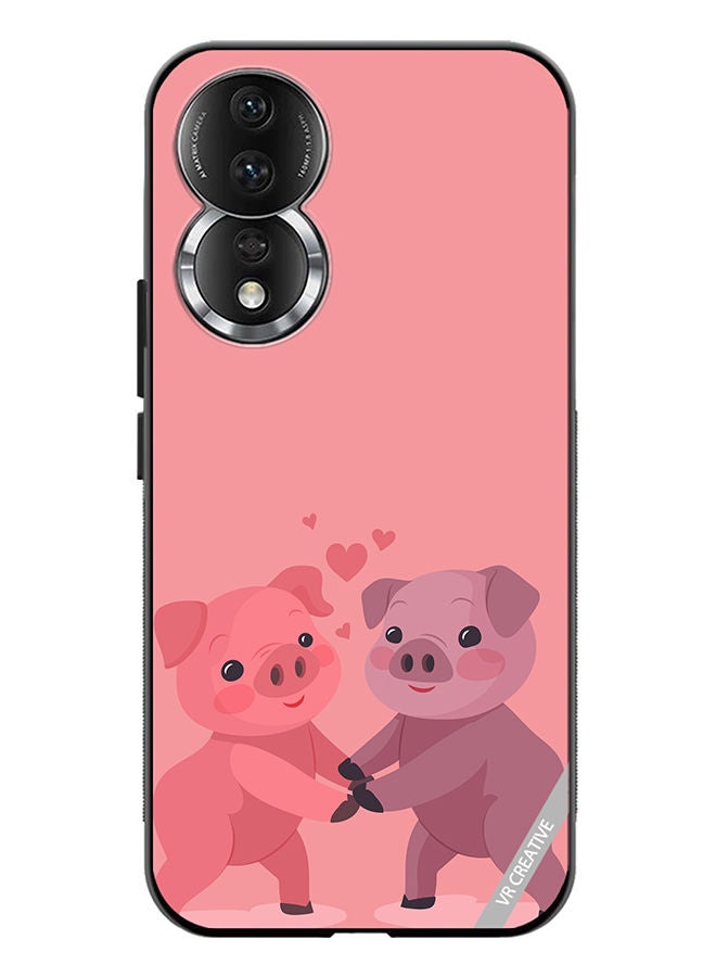 VR CREATIVE Protective Case Cover For Honor 80 Love Pig Design Multicolour - Image 1
