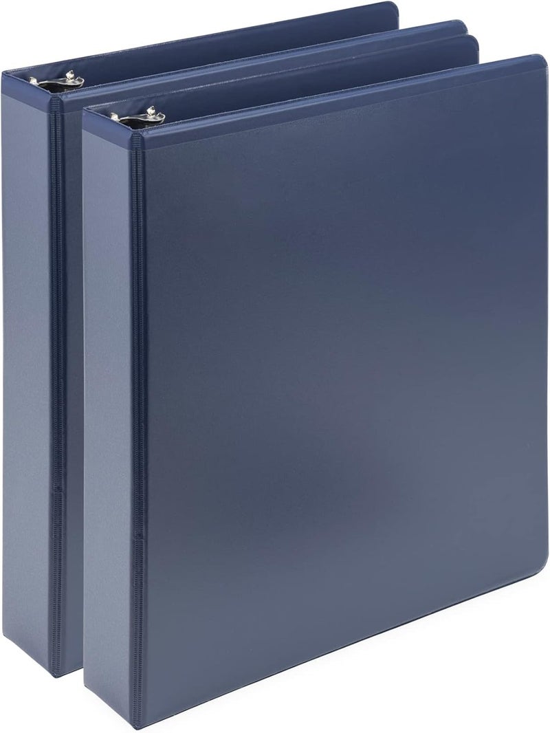 Samsill Earth'S Choice, 1.5-Inch Durable D-Ring View Binder 2 Pack, Usda Certified Biobased, Eco-Friendly, Indigo Blue - Image 1