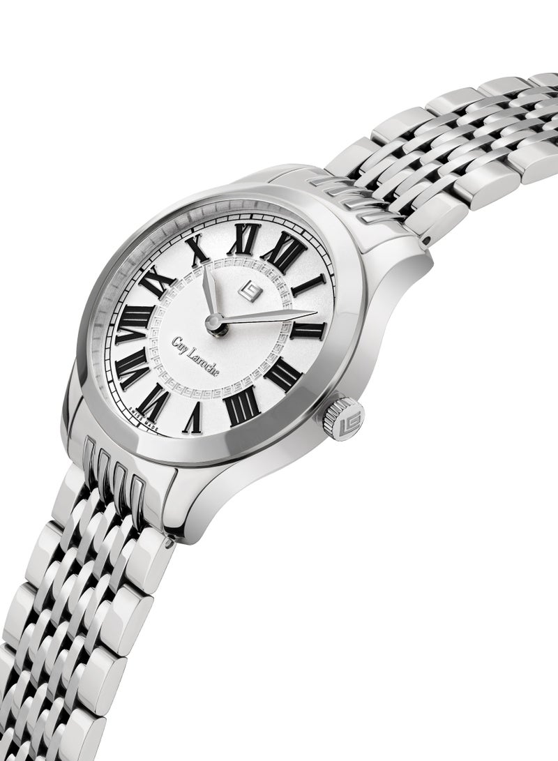 Guy Laroche Louise Watch for Women with Silver Stainless Steel Bracelet 29 mm 5 Atm  - Image 2