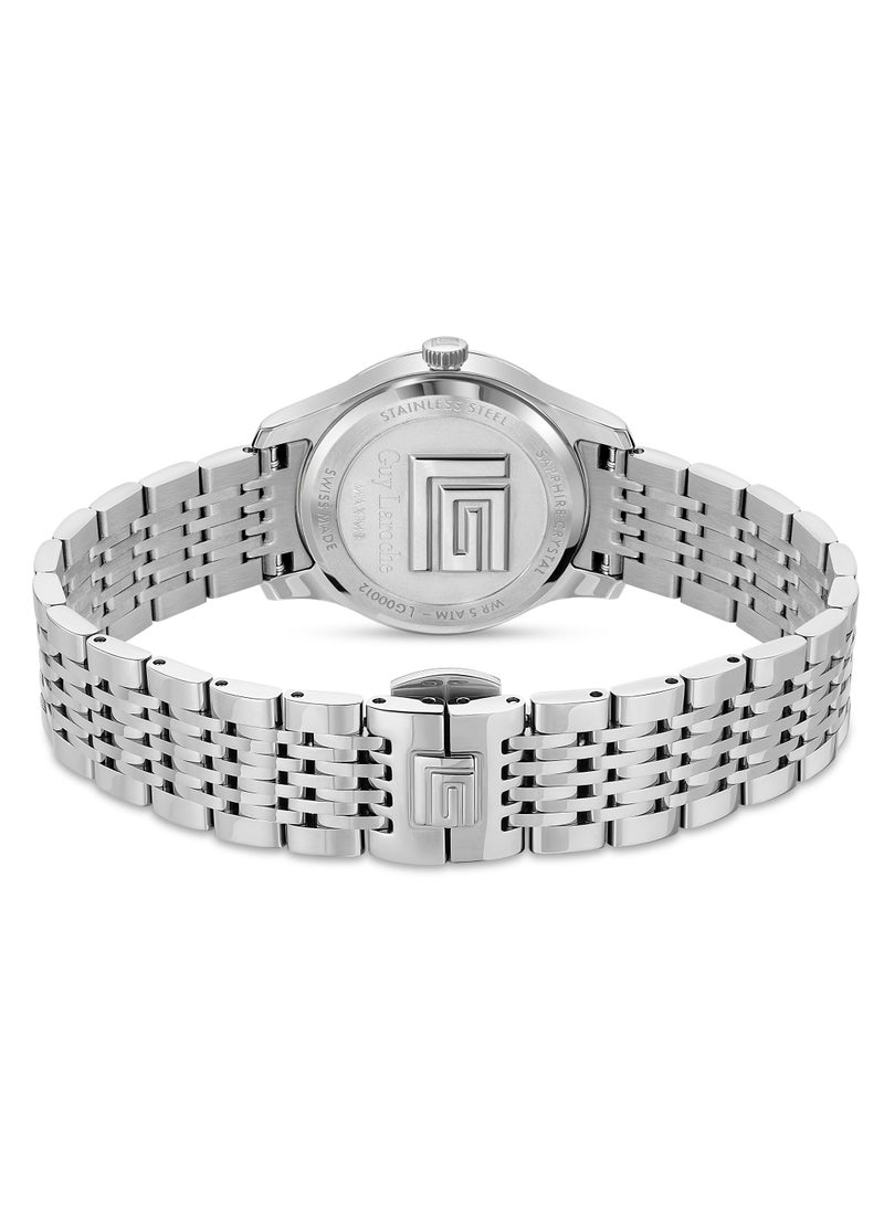 Guy Laroche Louise Watch for Women with Silver Stainless Steel Bracelet 29 mm 5 Atm  - Image 3
