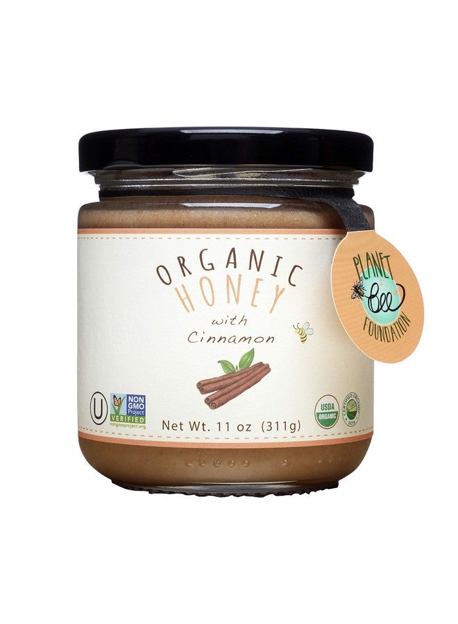 جرين بو عسل القرفة العضوي من جرينبو - 100% معتمد من وزارة الزراعة الأمريكية، خالٍ من الكائنات المعدلة وراثيًا، خالٍ من الجلوتين - عسل القرفة العضوي من الأطعمة الكاملة - 11 أونصة (311 جرامًا) - Image 1
