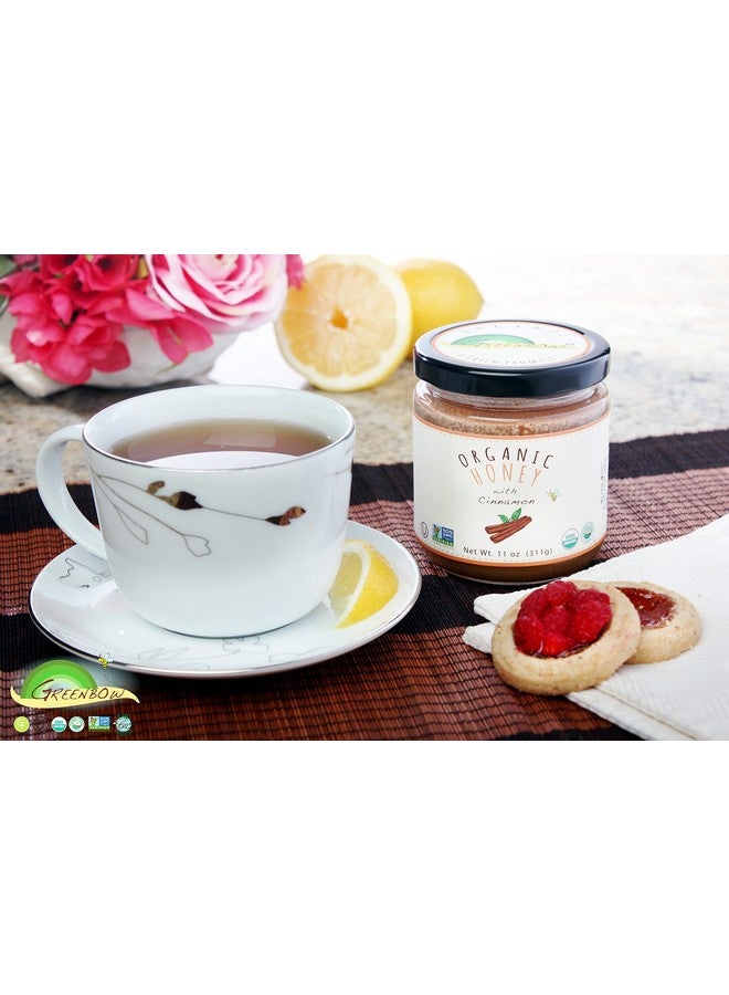 جرين بو عسل القرفة العضوي من جرينبو - 100% معتمد من وزارة الزراعة الأمريكية، خالٍ من الكائنات المعدلة وراثيًا، خالٍ من الجلوتين - عسل القرفة العضوي من الأطعمة الكاملة - 11 أونصة (311 جرامًا) - Image 5