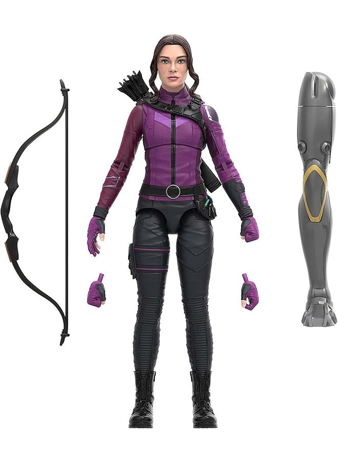 AVENGERS Marvel Legends Series Mcu Plus Kate Bishop Hawkeye Series Action Figure 6 Inch Collectible Toy 3 Accessories 1 Build A Figure Part  - Image 1
