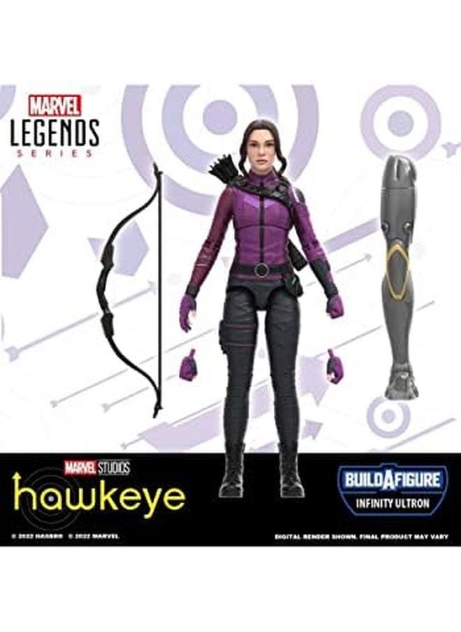 AVENGERS Marvel Legends Series Mcu Plus Kate Bishop Hawkeye Series Action Figure 6 Inch Collectible Toy 3 Accessories 1 Build A Figure Part  - Image 3