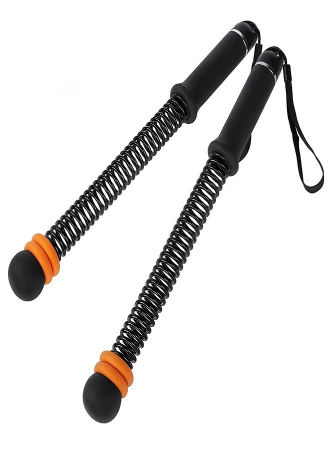 Winb Cordless Battle Rope with Adjustable Resistance Springs, Ropeless Weighted Workout Stick for Strength Training and Cardio Fitness, Home Gym Exercise Equipment (Black) - Image 1