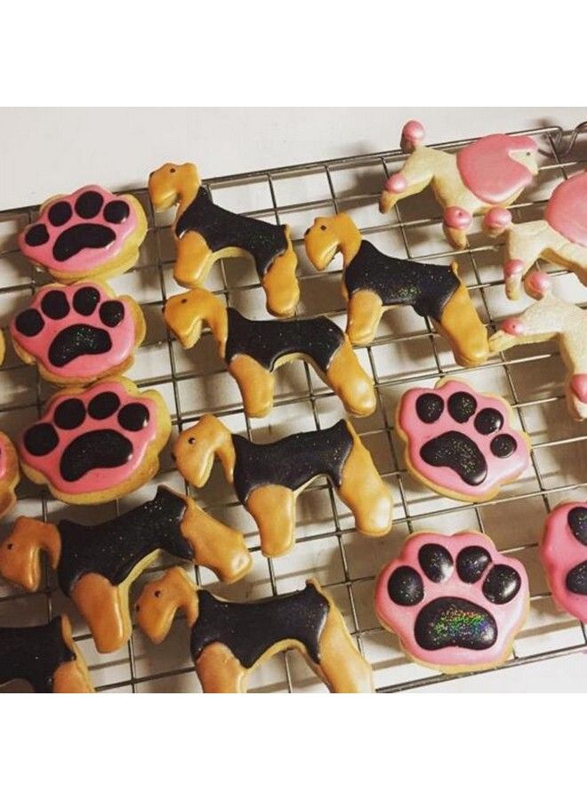 EORTA Puppy Dog Paw And Bone Shaped Cookie Cutter Stainless Steel Biscuit/Fondant Molds Homemade Baking Tools By Eorta For Kids Party Dishwasher Safe Set Of 5 - Image 4