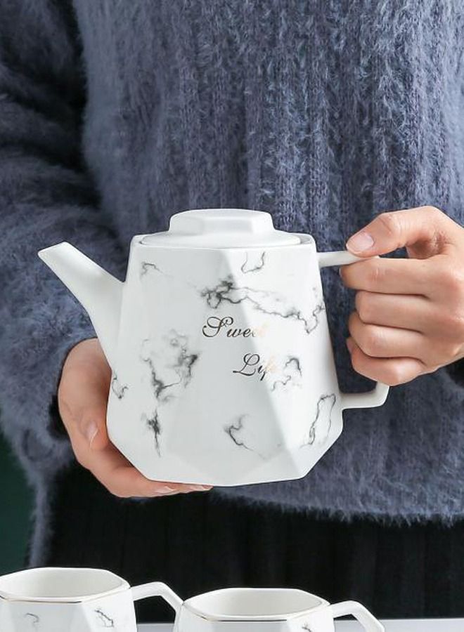 Teapot Set Suit Coffee Ceramic Cup Simple Afternoon Tea Mug - Image 2