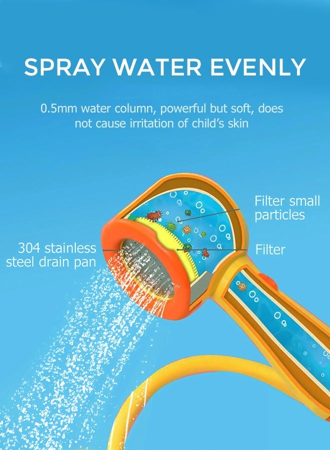 GROIC 5-Piece Duck Bath Toys for Toddlers, Baby Electric Bathtub Water Spray Toy, Animal Sprinklers Floating Infant Fun Time Shower Head - Image 2