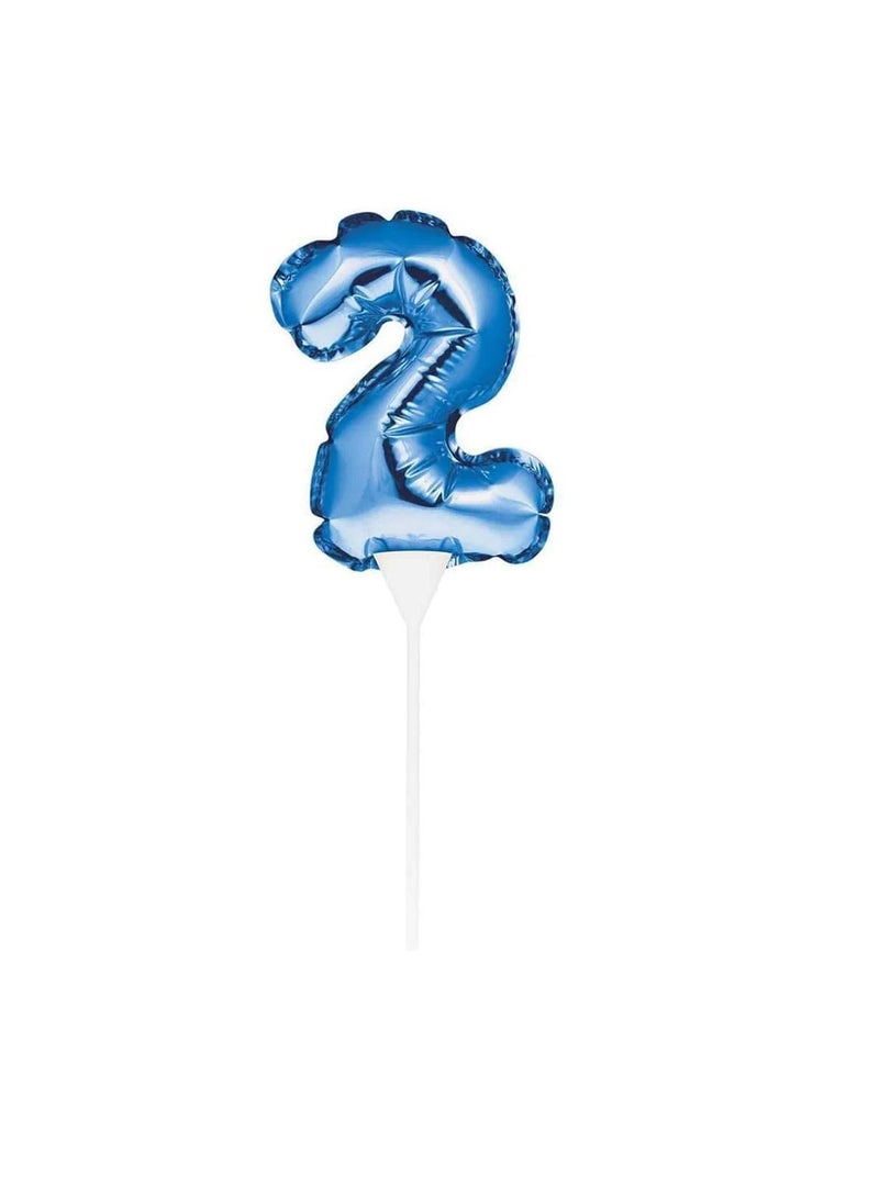Balloon Cake Topper 2 Blue - Image 1