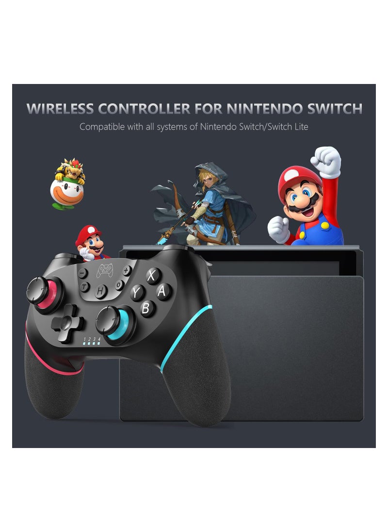 KASTWAVE Switch Controller Wireless Switch Pro Controller Compatible with Switch/Switch Lite/Switch OLED Programmable Remote Gamepad Joystick with Wake-up and Turbo  - Image 3