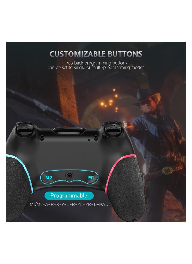 KASTWAVE Switch Controller Wireless Switch Pro Controller Compatible with Switch/Switch Lite/Switch OLED Programmable Remote Gamepad Joystick with Wake-up and Turbo  - Image 5