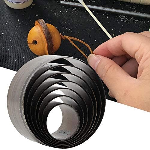 Marhynchus 7pcs Leather Round Hole Puncher, Round Cutting Die Punching Die Set, 20mm, 25mm, 30mm, 35mm, 40mm, 45mm, - Image 3