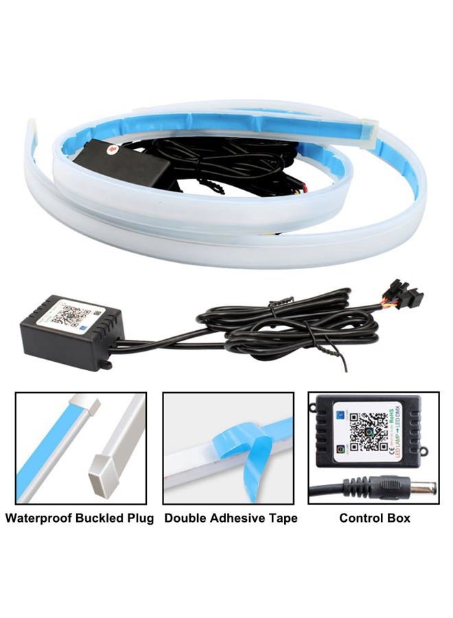 LEDCARE Car Headlight LED Strips, 24 Inch Exterior Car LED Strip Lights with Dreamcolor Chasing, Flexible Waterproof LED Daytime Running Light Strip, Wireless APP Controlled DRL, 2-Pack - Image 3