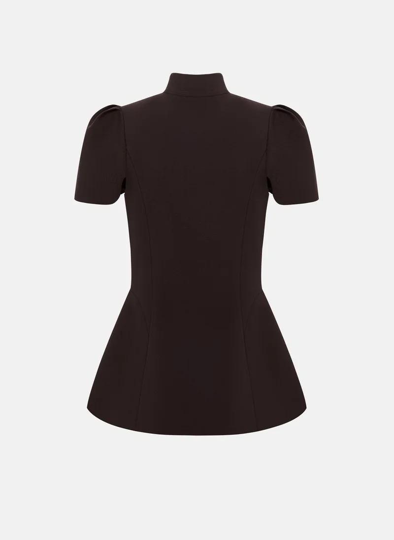 Lichi  Fitted jacket with a stand-up collar and voluminous sleeves for Women | Best Price UAE