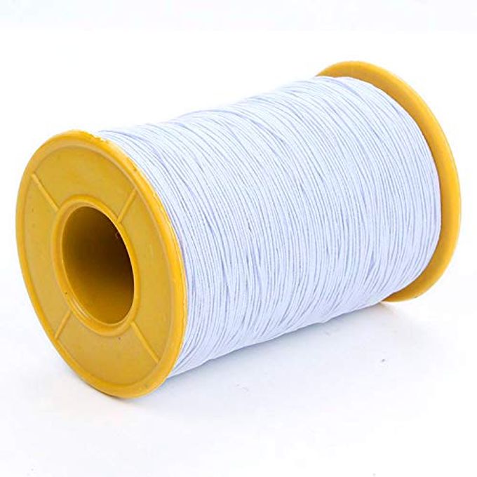 Milcraft (2 Rolls) White AND Black Elastic Thread 547 Yard Package 0.5mm Thickness - Image 2