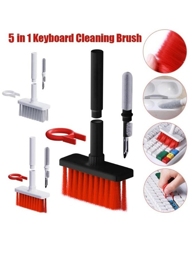 FALMER - 5-in-1 Multi-Function Laptop Cleaning Brush, Keyboard Cleaning kit, Gadget Cleaning kit for Laptop, Keyboard and Earphones Multicolor - Image 1