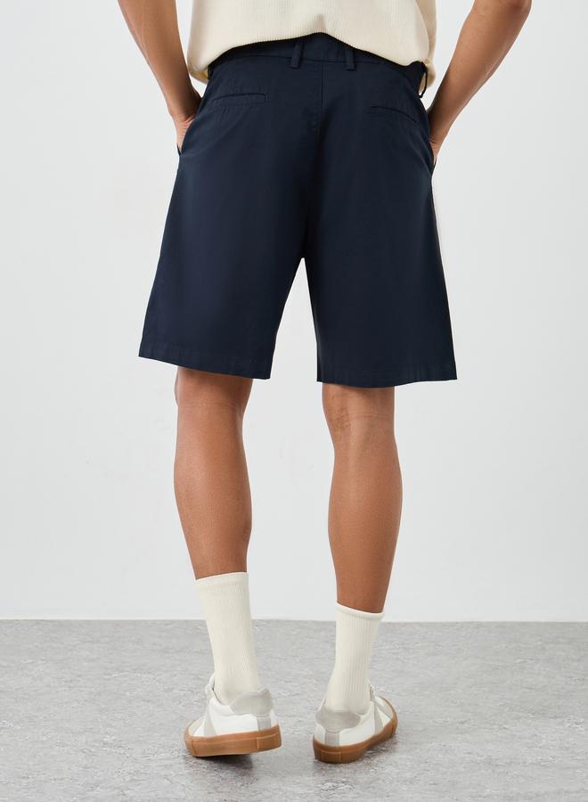 ستايلي شورت تشينو رجالي أزرق داكن بقصة منتظمة من ستايلي - Image 4