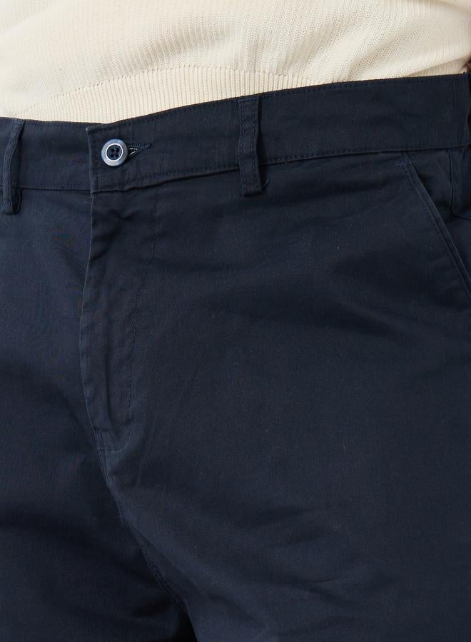 ستايلي شورت تشينو رجالي أزرق داكن بقصة منتظمة من ستايلي - Image 3