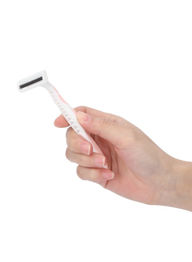 🪒ماكينة حلاقة محمولة للنساء من الفولاذ المقاوم للصدأ  ماكينة حلاقة يدوية آمنة لإزالة شعر الجسم - Image 1