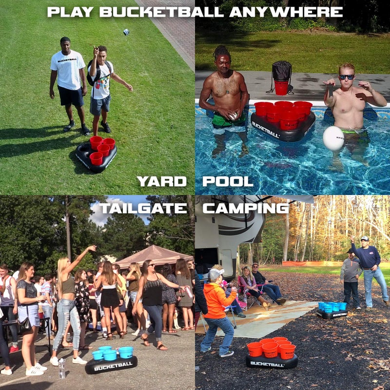 BucketBall  USA Edition Party Pack  Best Beach Pool Yard Camping Tailgate BBQ Lawn Water Indoor Outdoor Game Toy for Adults Boys Girls Teens Family - Image 3
