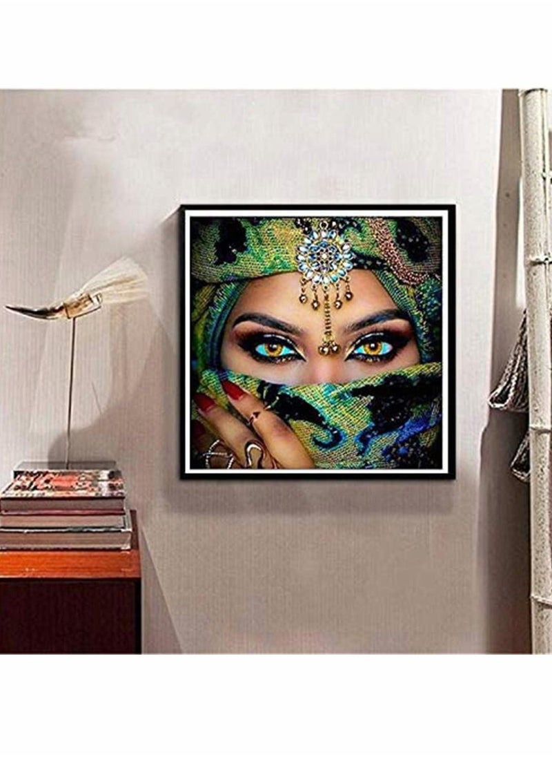 KASTWAVE 5D DIY Diamond Painting Kit Full Diamond Women People Cross Stitch Wall Stickers Home Decoration Great Decor for Home,Living Room,Office,Kitchen,Shop 30x30cm  - Image 5
