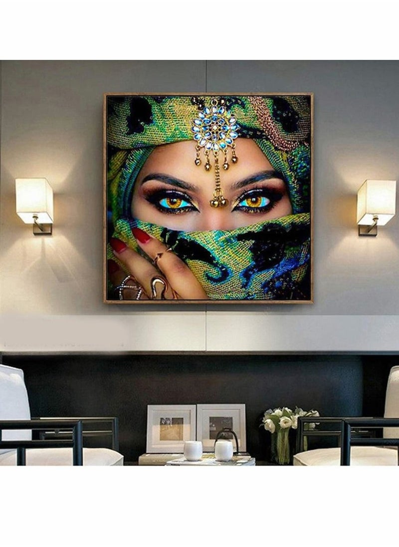 KASTWAVE 5D DIY Diamond Painting Kit Full Diamond Women People Cross Stitch Wall Stickers Home Decoration Great Decor for Home,Living Room,Office,Kitchen,Shop 30x30cm  - Image 3