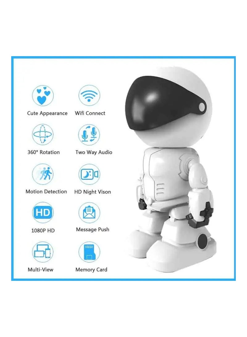 1080p Wifi Camera Video Robot Baby Monitor Remote Control Auto Track Invisible Lens CCTV Surveillance Camera - Image 2