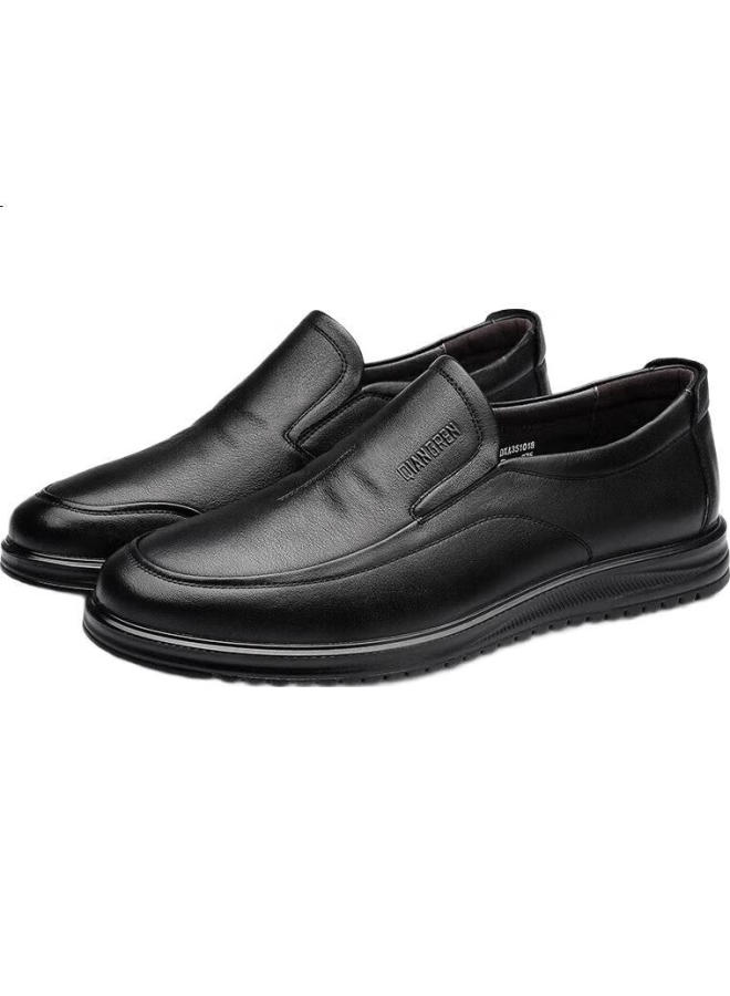 Strongman 93Dxa351018 Extra Large Size Men'S Casual Leather Shoes Lightweight Comfortable Breathable Black Size 47 - Image 3