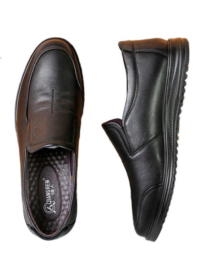 Strongman 93Dxa351018 Extra Large Size Men'S Casual Leather Shoes Lightweight Comfortable Breathable Black Size 47 - Image 1