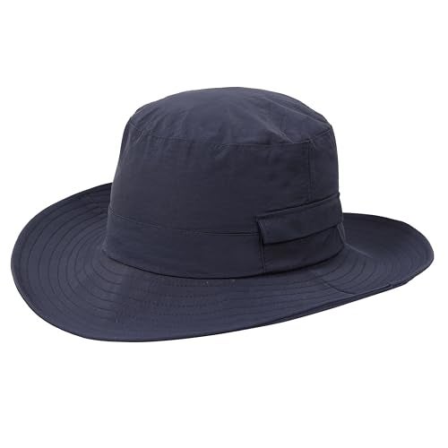 FabSeasons Waterproof Bucket Hat for Men & Women – Wide Brim UV Protection Outdoor Sun & Rain Hat, Adjustable Fit, Lightweight Travel, Hiking, Fishing, Monsoon Hat (Black, 58cm) - Image 1