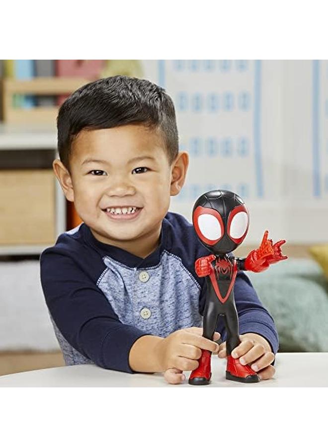 سبايدي اند هيز اميزينج فريندز لعبة مجسم شخصية مايلز موراليس كبيرة الحجم من مارفل لمرحلة ما قبل المدرسة للأعمار من 3 سنوات فما فوق - Image 4