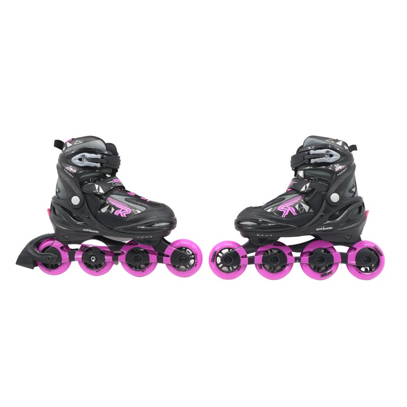 Roces MOODY Inline Skates for Teens – Black/Pink EU 36–40 | Adjustable Roller Skates with Anatomical Padding, ABEC 5 Bearings & 82A PU Wheels (400856/00001-36) - Image 2