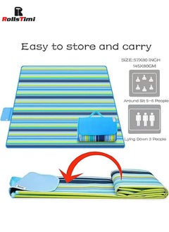 RollsTimi  Outdoor Multifunctional Foldable Picnic Mat, Waterproof and Sandproof, Washable, Suitable for Beaches,Camping, Grasslands and Parks  - Image 4