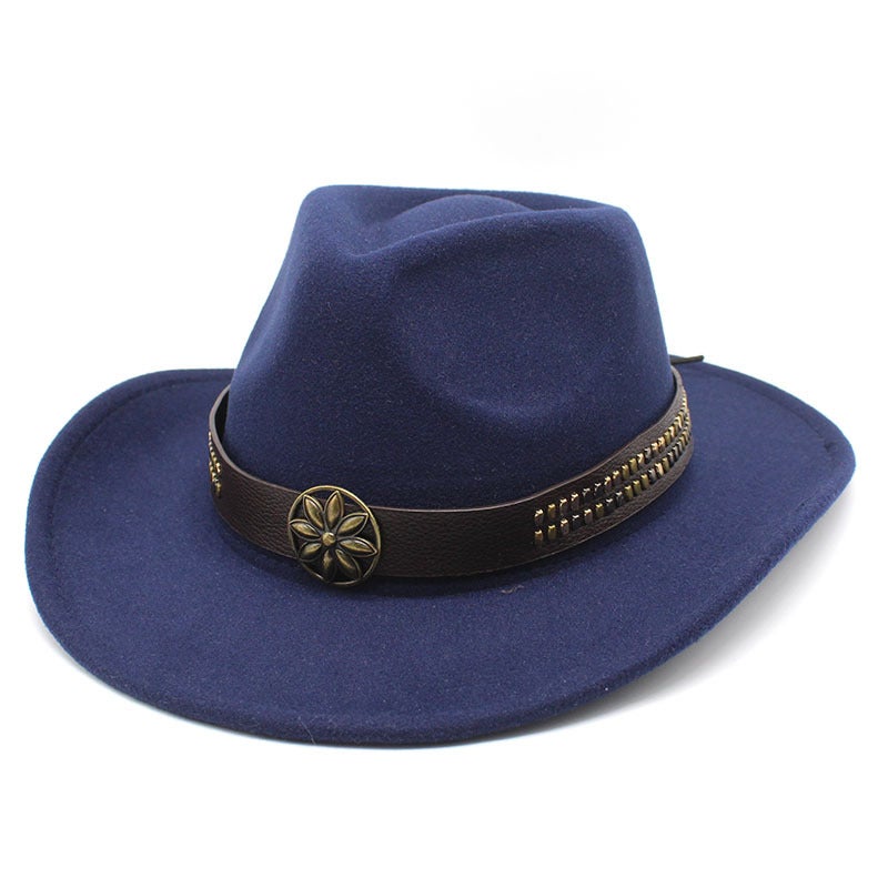 Western grassland hat Xizang ethnic style sun-proof sun-proof cowboy hat men''s and women''s Knight hat travel hat Xizang top hat - Image 5