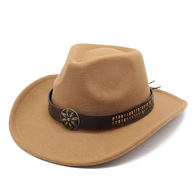 Western grassland hat Xizang ethnic style sun-proof sun-proof cowboy hat men''s and women''s Knight hat travel hat Xizang top hat - Image 4
